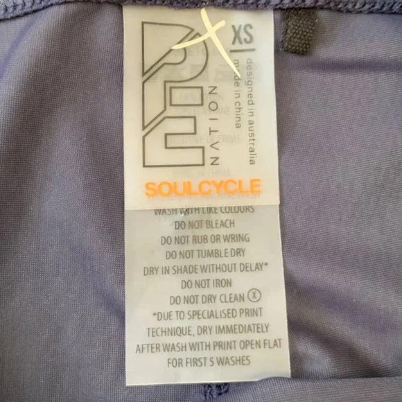 P.E Nation Soulcycle Side To Side Skull Leggings size XS - Picture 8 of 10
